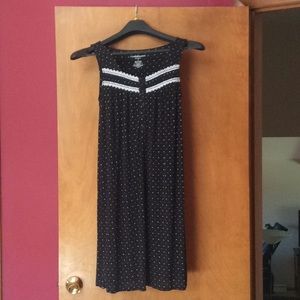 Croft & Barrow Intimates Black Night Gown Small